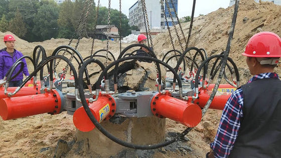 গোলাকার কংক্রিট হাইড্রোলিক পাইল ব্রেকার পাইল হেড ব্রেকিং মেশিন
